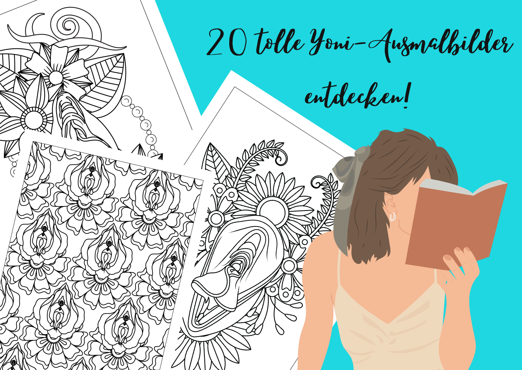 20 tolle Yoni-Ausmalbilder entdecken